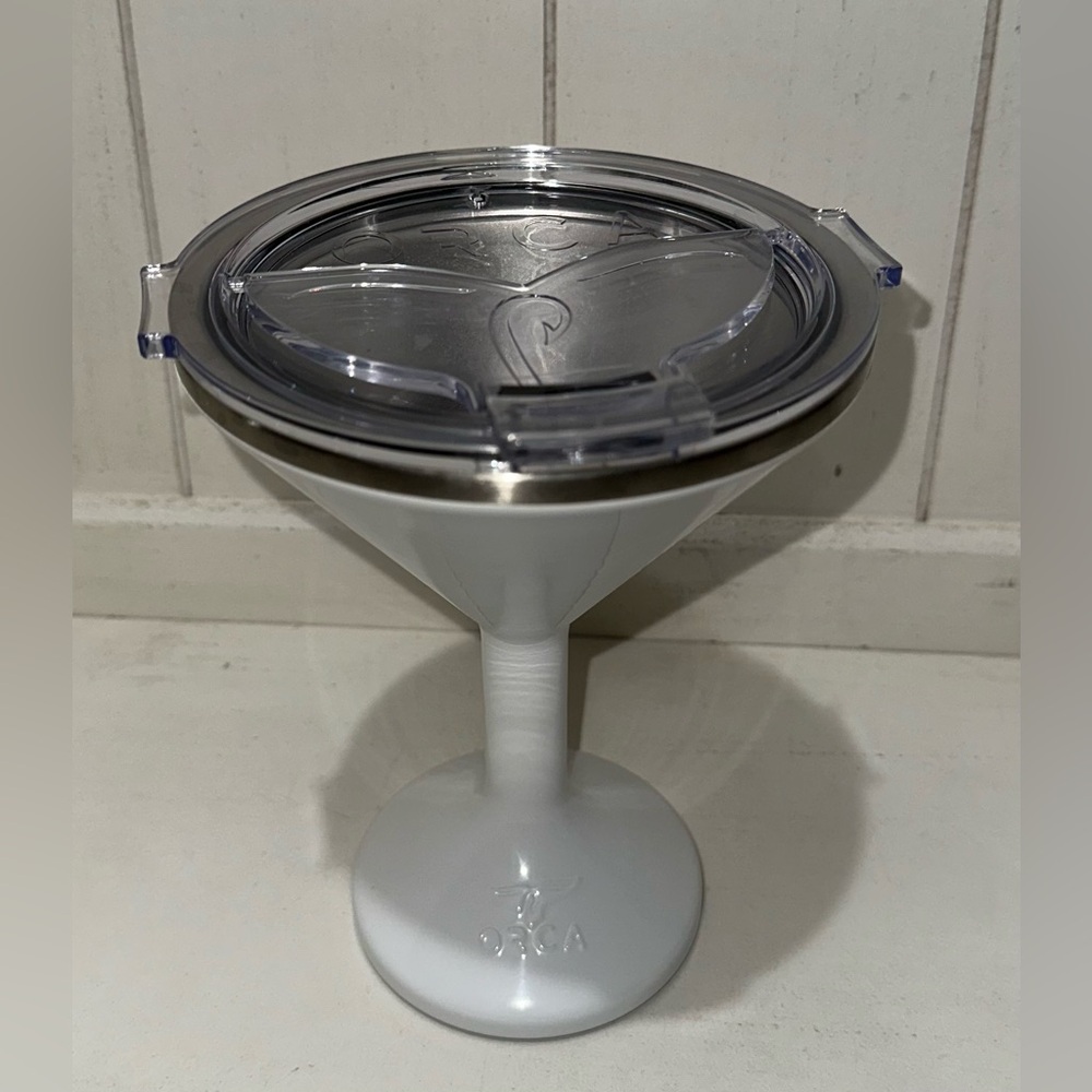 Orca 8 Oz Stainless Steel Chasertini Metallic Insulated Martini Glass